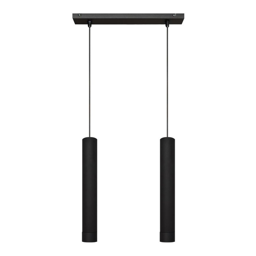 LED hanglamp aan kabel TUBA 2xGU10/4,8W/230V zwart