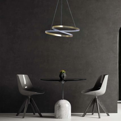 LED-hanglamp aan kabel ZEFIRA LED/40W/230V 4000K Ø 50 cm goudkleurig