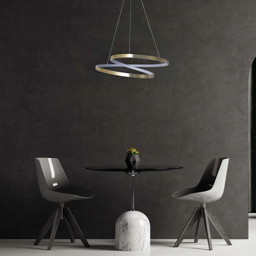 LED-hanglamp aan kabel ZEFIRA LED/40W/230V 4000K Ø 50 cm goudkleurig