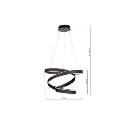 LED Hanglamp aan koord ANDROMEDA LED/45W/230V