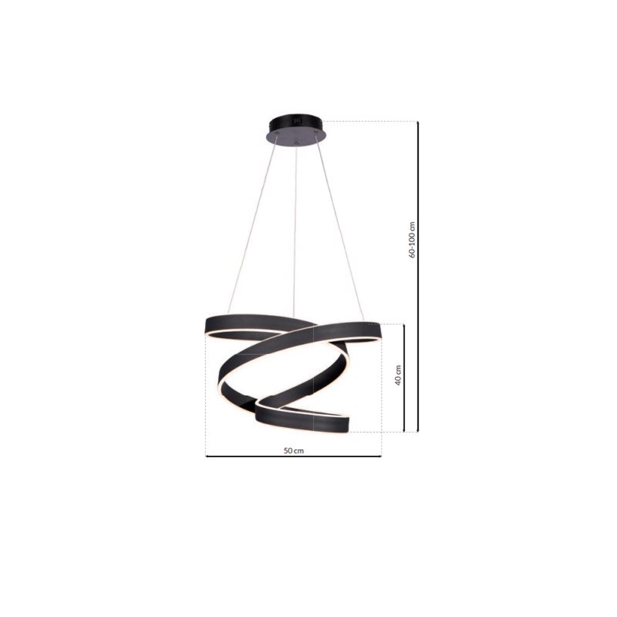 LED Hanglamp aan koord ANDROMEDA LED/45W/230V