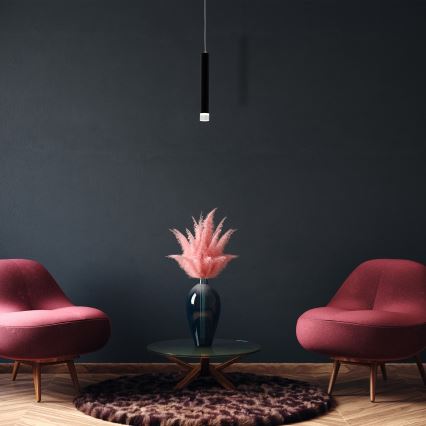 LED Hanglamp aan koord CARBON LED/5W/230V