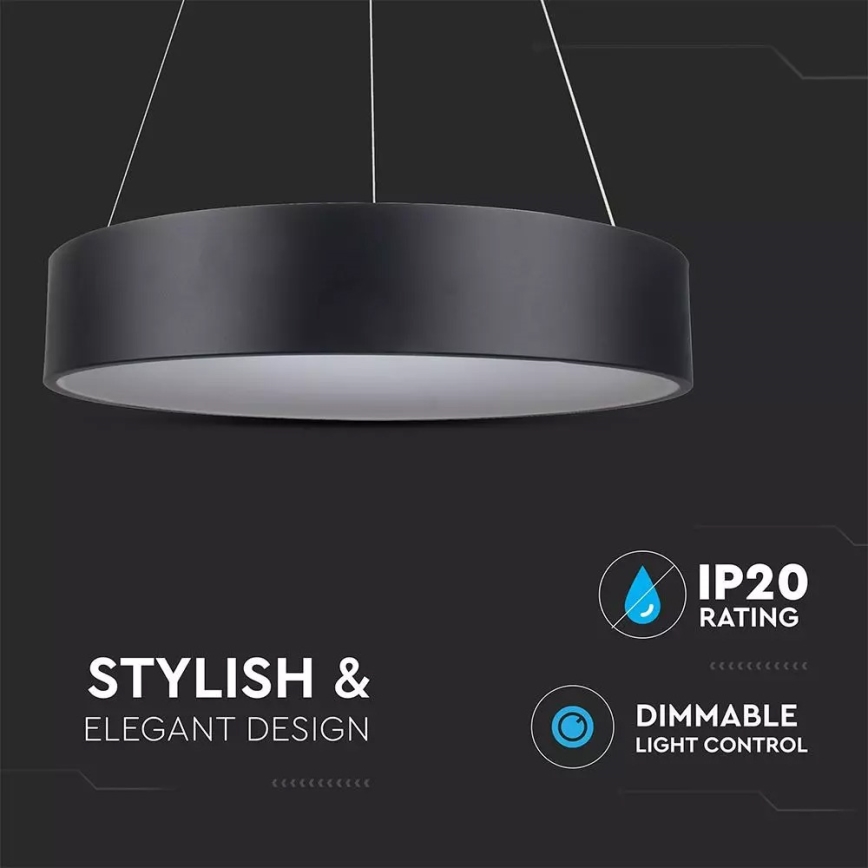 LED Hanglamp aan koord dimbaar 1xLED/20W/230V