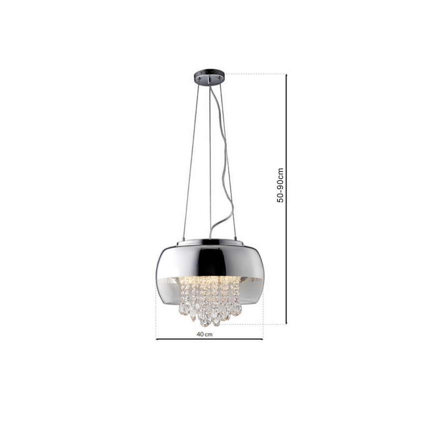 LED hanglamp aan koord LUNA 1x E14 / 40W / 230V