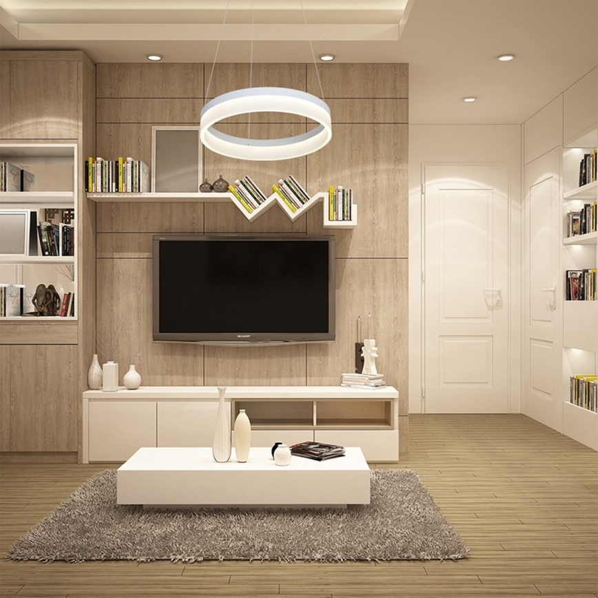 LED Hanglamp aan koord RING LED/24W/230V