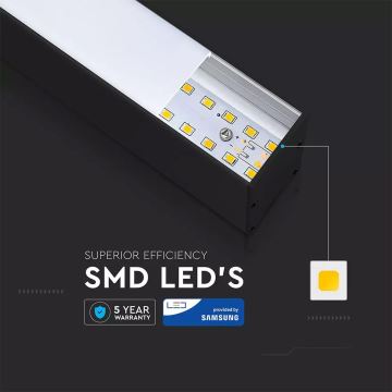 LED Hanglamp aan koord SAMSUNG CHIP LED/40W/230V 6400K