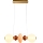 LED-hanglamp aan snoer FLORES LED/15W/230V goud/oranje/bruin