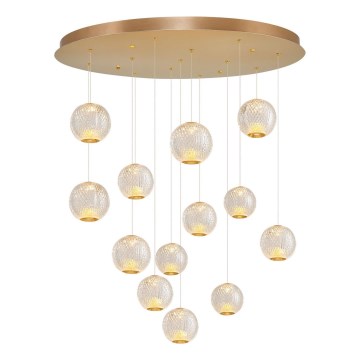 LED Hanglamp CREMONA 13xLED/5W/230V 3000K goud