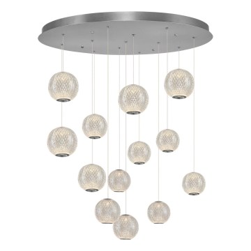 LED Hanglamp CREMONA 13xLED/5W/230V 3000K mat chroom