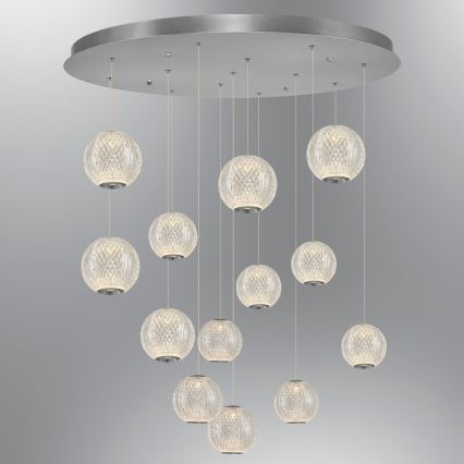 LED Hanglamp CREMONA 13xLED/5W/230V 3000K mat chroom
