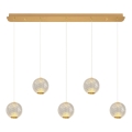 LED Hanglamp CREMONA 5xLED/5W/230V 3000K goud