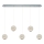 LED Hanglamp CREMONA 5xLED/5W/230V 3000K mat-chroom