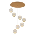 LED hanglamp CREMONA 7xLED/5W/230V 3000K goud