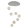 LED Hanglamp CREMONA 7xLED/5W/230V 3000K mat chroom