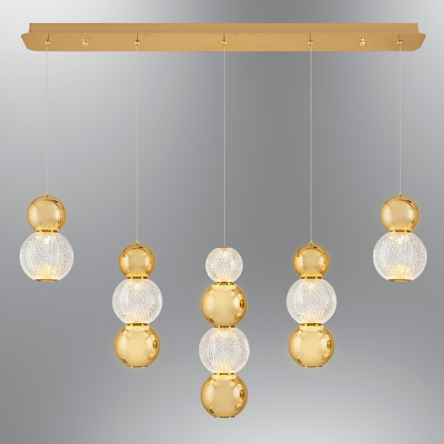 LED Hanglamp CREMONA LED/27W/230V 3000K goud