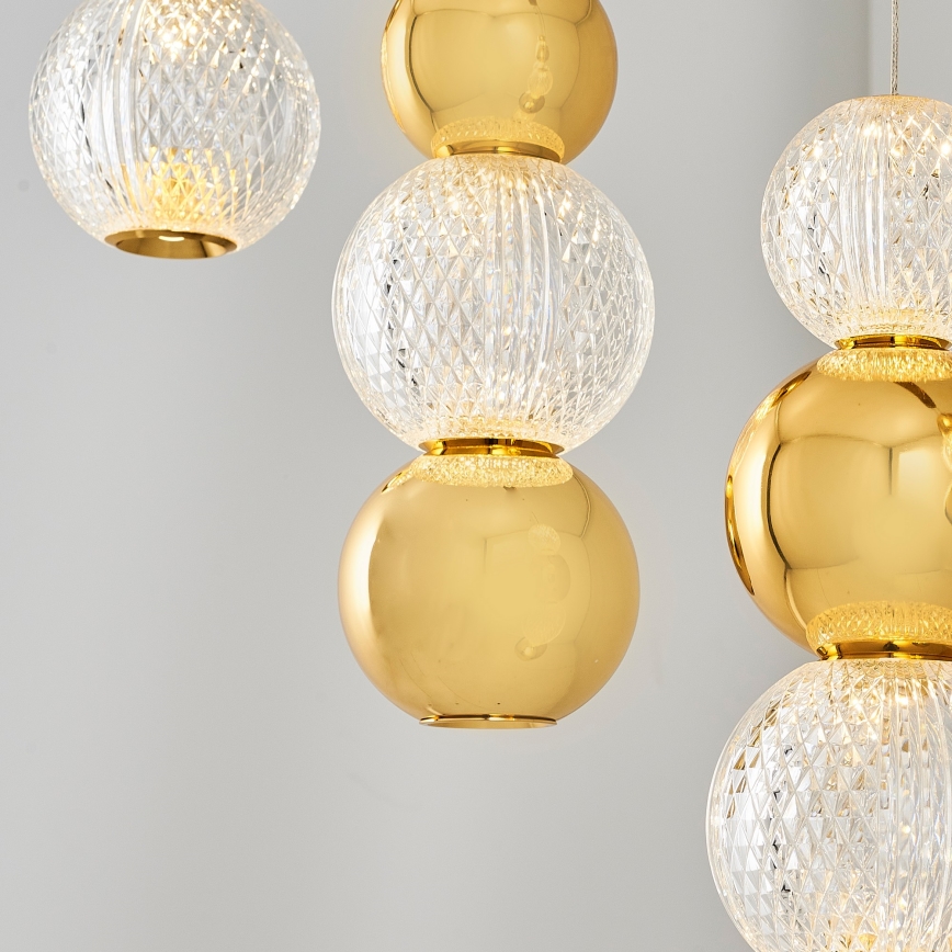 LED Hanglamp CREMONA LED/27W/230V 3000K goud
