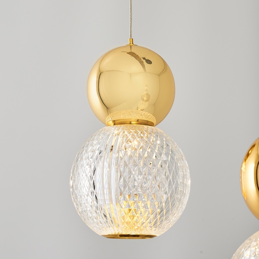 LED Hanglamp CREMONA LED/27W/230V 3000K goud