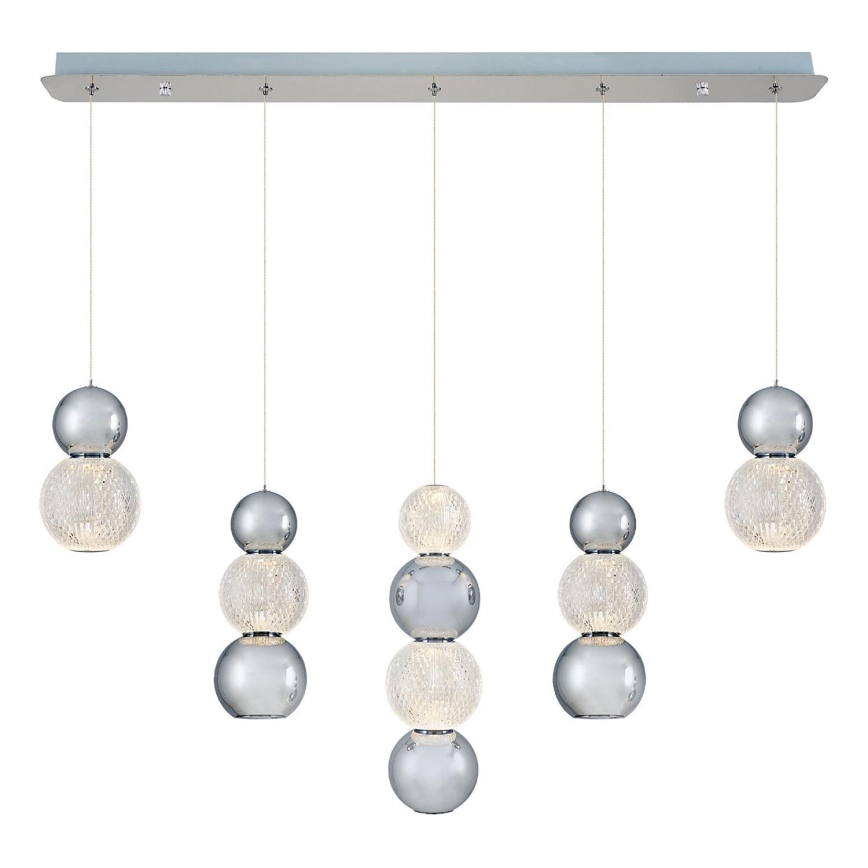 LED Hanglamp CREMONA LED/27W/230V 3000K matte chroom