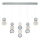 LED Hanglamp CREMONA LED/27W/230V 3000K matte chroom
