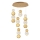 LED Hanglamp CREMONA LED/34W/230V 3000K goud
