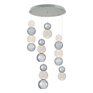 LED Hanglamp CREMONA LED/34W/230V 3000K mat chroom