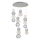 LED Hanglamp CREMONA LED/34W/230V 3000K mat chroom