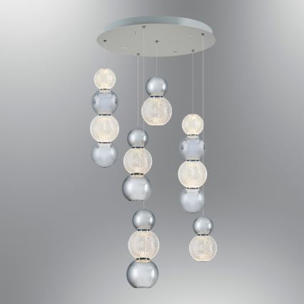 LED Hanglamp CREMONA LED/34W/230V 3000K mat chroom