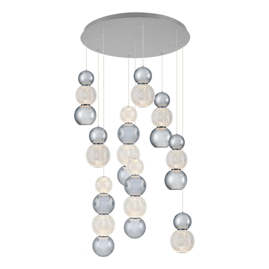 LED Hanglamp CREMONA LED/51W/230V 3000K mat chroom