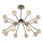 LED Hanglamp GELA 16xLED/5W/230V 3000K zwart/goud