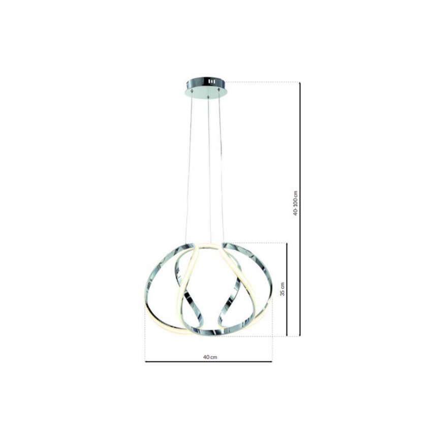 LED Hanglamp GLOBE 1x LED / 50W / 230V