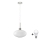LED Hanglamp HARMA 1xE27/60W/230V Ø 30 cm mat chroom/wit