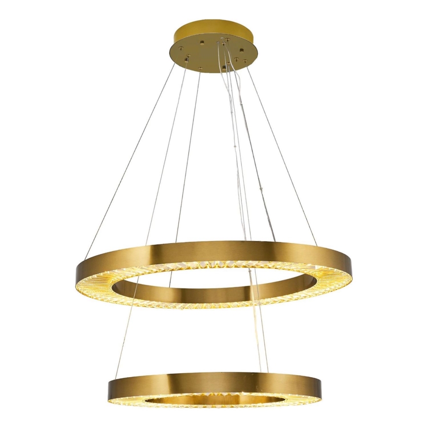 LED Hanglamp JESI LED/140W/230V 3000K diameter 100 cm brons