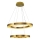 LED Hanglamp JESI LED/140W/230V 3000K diameter 100 cm brons