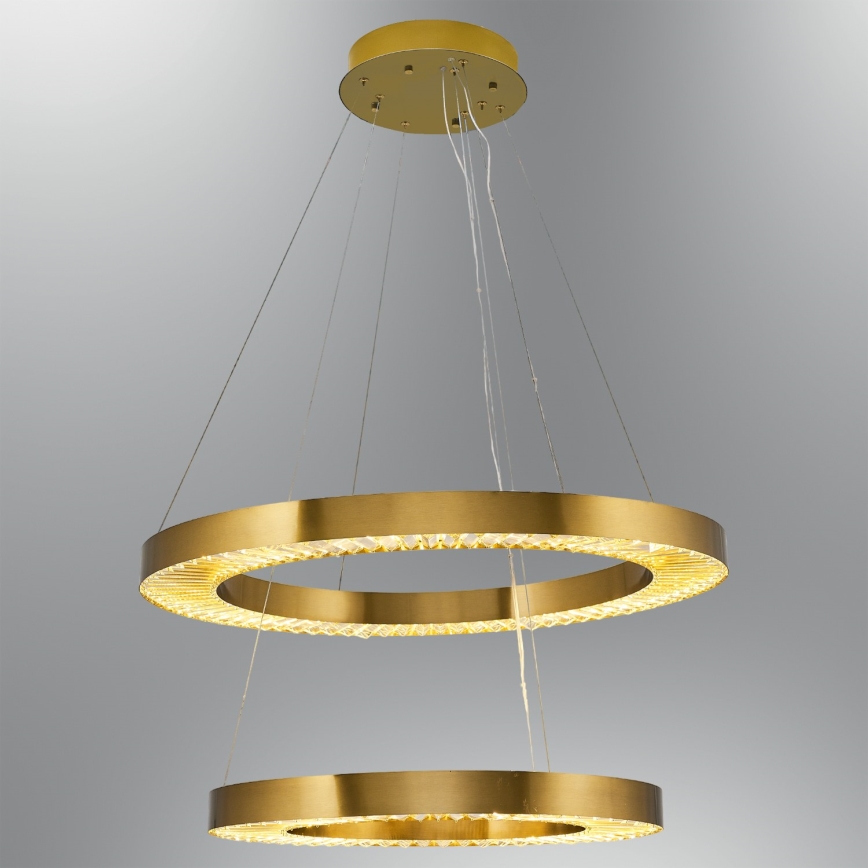 LED Hanglamp JESI LED/140W/230V 3000K diameter 100 cm brons