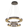 LED Hanglamp JESI LED/140W/230V 3000K diameter 100 cm zilver