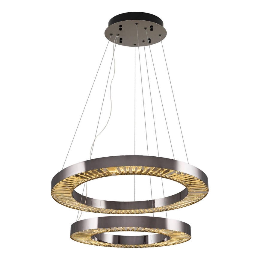 LED Hanglamp JESI LED/140W/230V 3000K diameter 100 cm zilver
