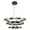 LED Hanglamp JESI LED/99W/230V 3000K diameter 100 cm zilver