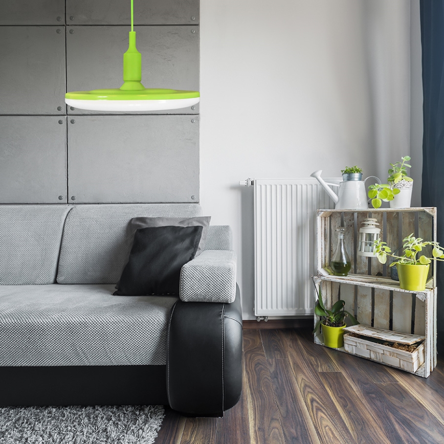 LED hanglampje KIKI 1xE27/10W/230V groen