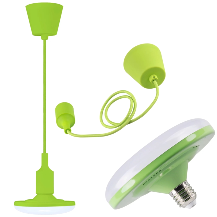 LED Hanglamp KIKI 1xE27/10W/230V groen