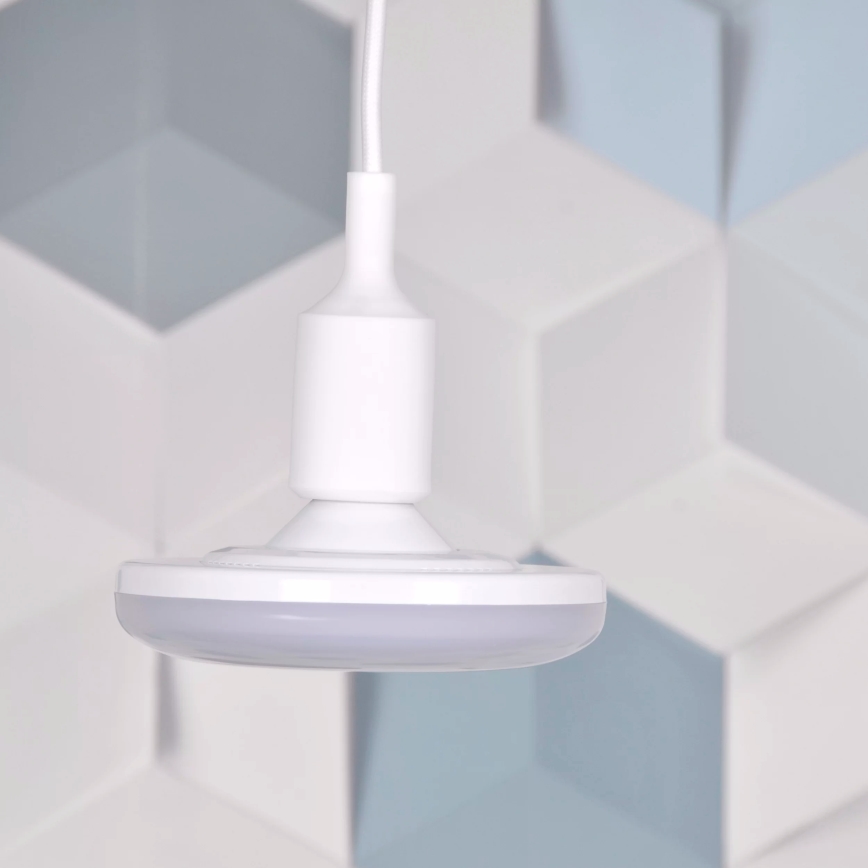 LED Hanglamp KIKI 1xE27/10W/230V wit