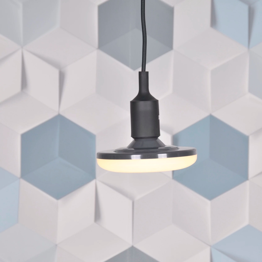 LED Hanglamp KIKI 1xE27/10W/230V zwart