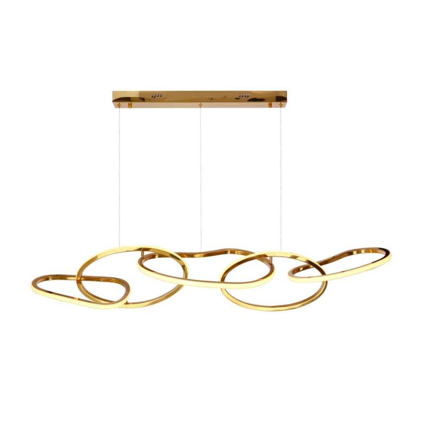 LED Hanglamp met kabel ANNELI LED/45W/230V 125 cm goudkleurig
