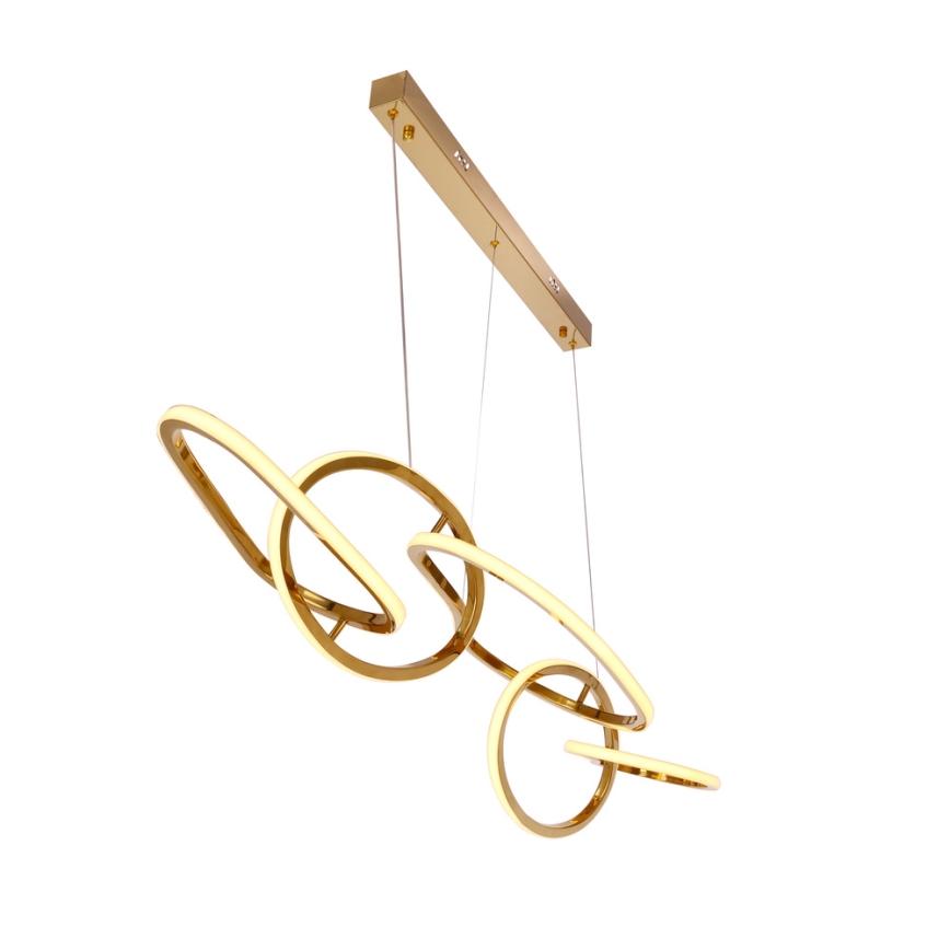 LED Hanglamp met kabel ANNELI LED/45W/230V 125 cm goudkleurig
