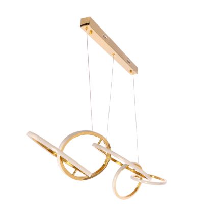 LED Hanglamp met kabel ANNELI LED/45W/230V 125 cm goudkleurig