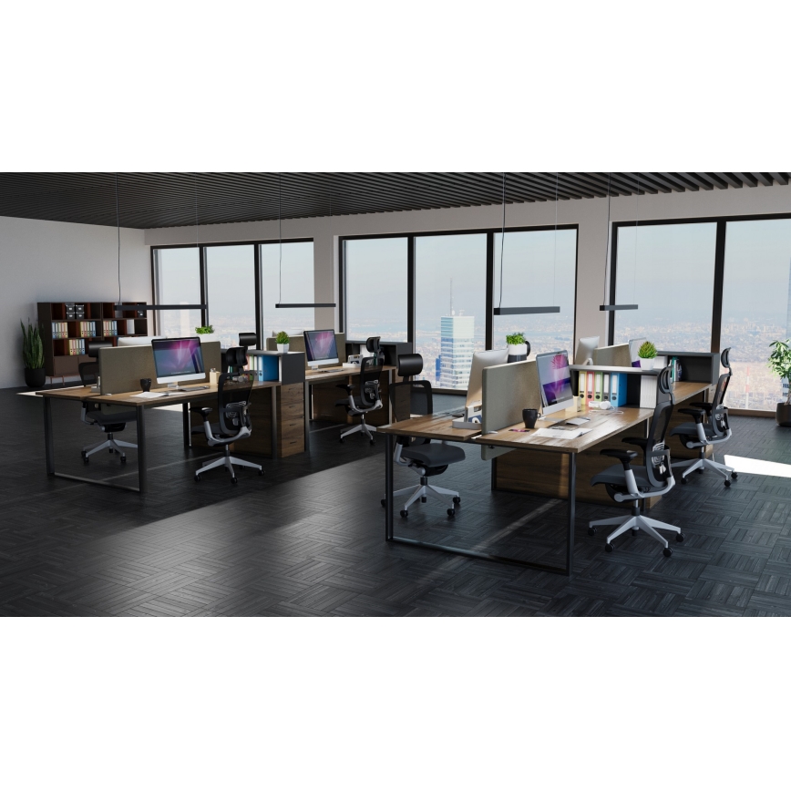 LED-hanglamp met kabel LED/44W/230V 6000K 120 cm zwart