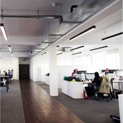 LED-hanglamp met kabel LED/44W/230V 6000K 120 cm zwart