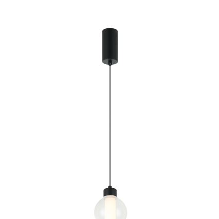 LED-hanglamp met kabel LUMMI LED/19W/230V zwart/rookglas