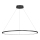 LED-hanglamp met kabel SATURNO LED/57W/230V Ø 100 cm IP44 zwart
