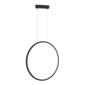 LED-hanglamp met kabelophanging SATURNO LED/28W/230V Ø 50 cm IP44 zwart