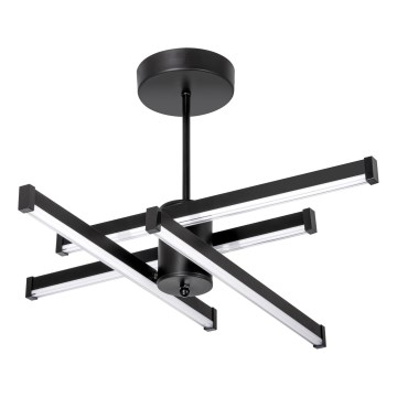 LED Hanglamp met vaste pendel 4xLED/10W/230V 3000-6500K diameter 68 cm zwart
